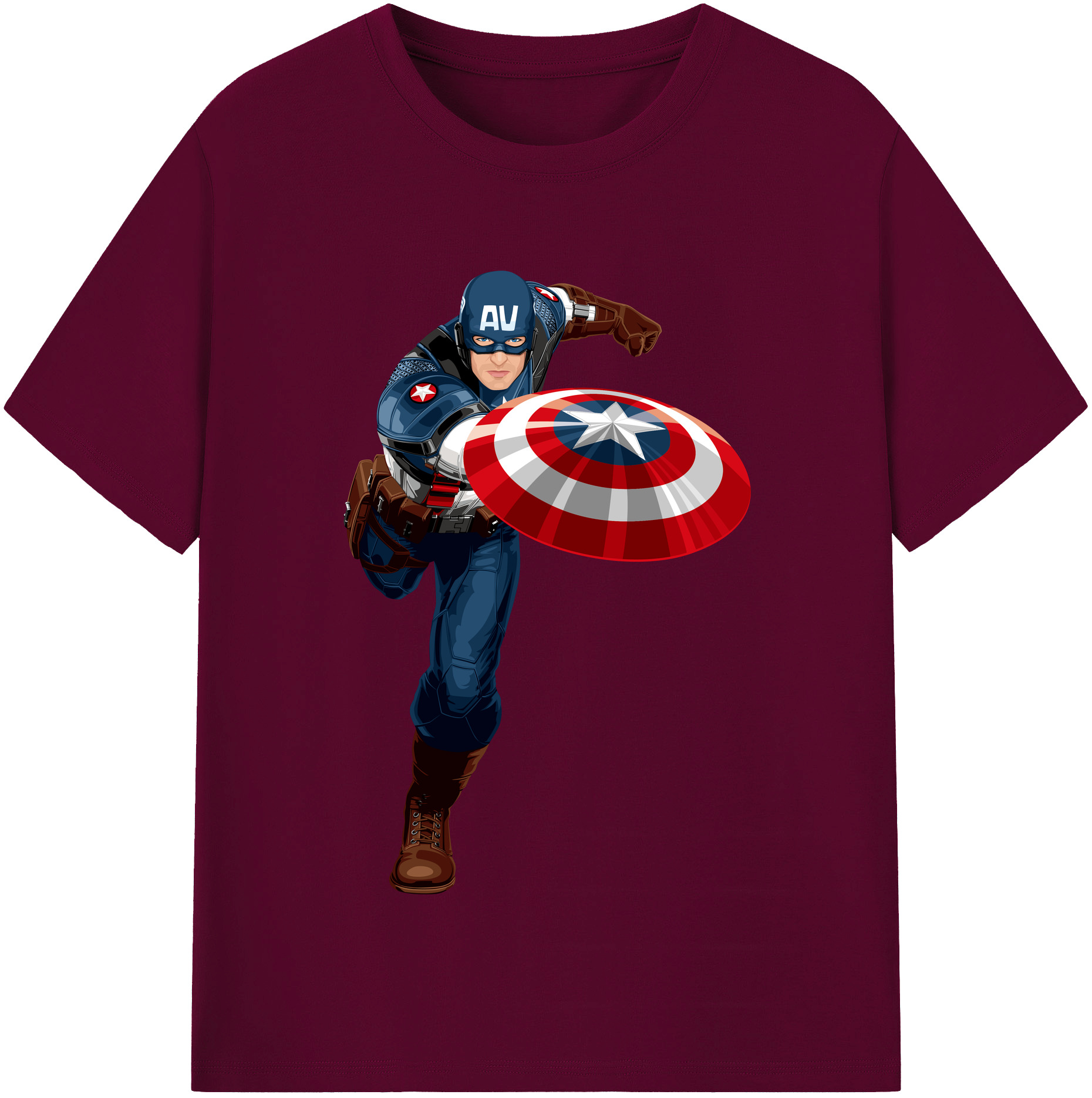 （画像用） アベンジャーズ The Avengers レディースカジュアルプリントTシャツ（綿100％）